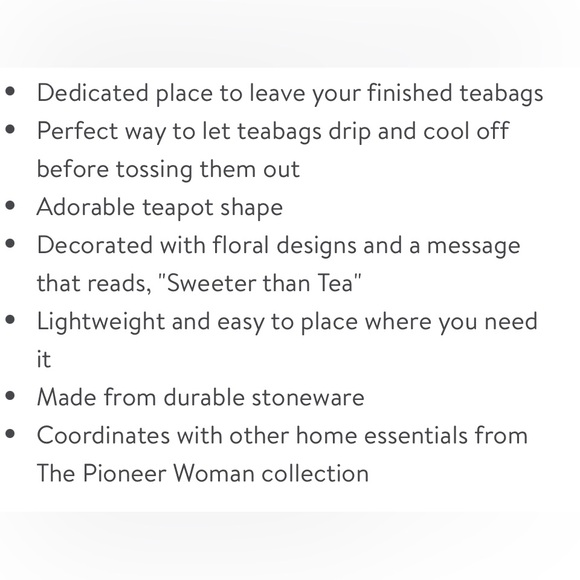 🌺 New Pioneer Woman Sweet Rose Tea Bag Holders, Set of 2, Red and Blue - Picture 2 of 11